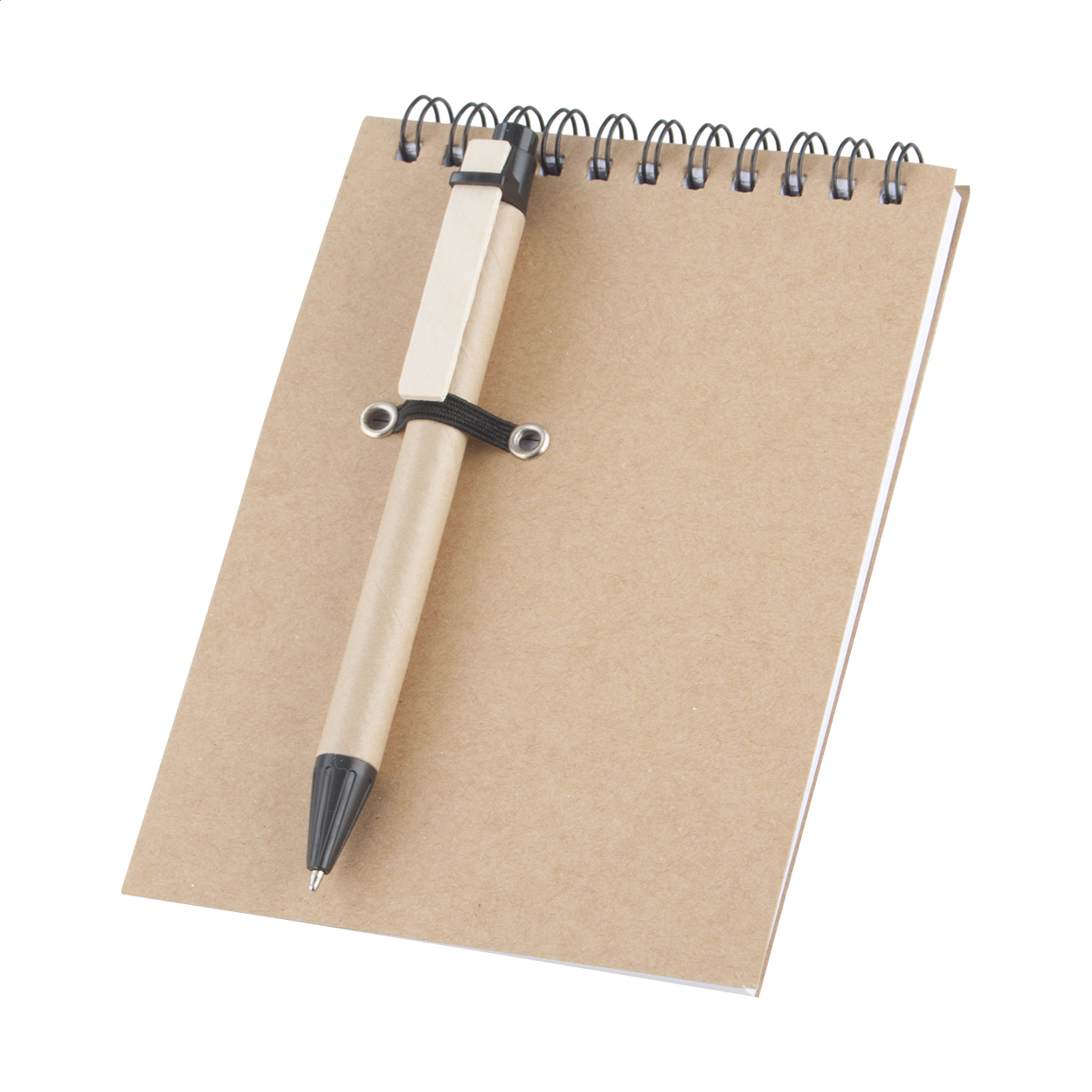 quaderno con penna — gadget promozionale personalizzabile con il tuo logo