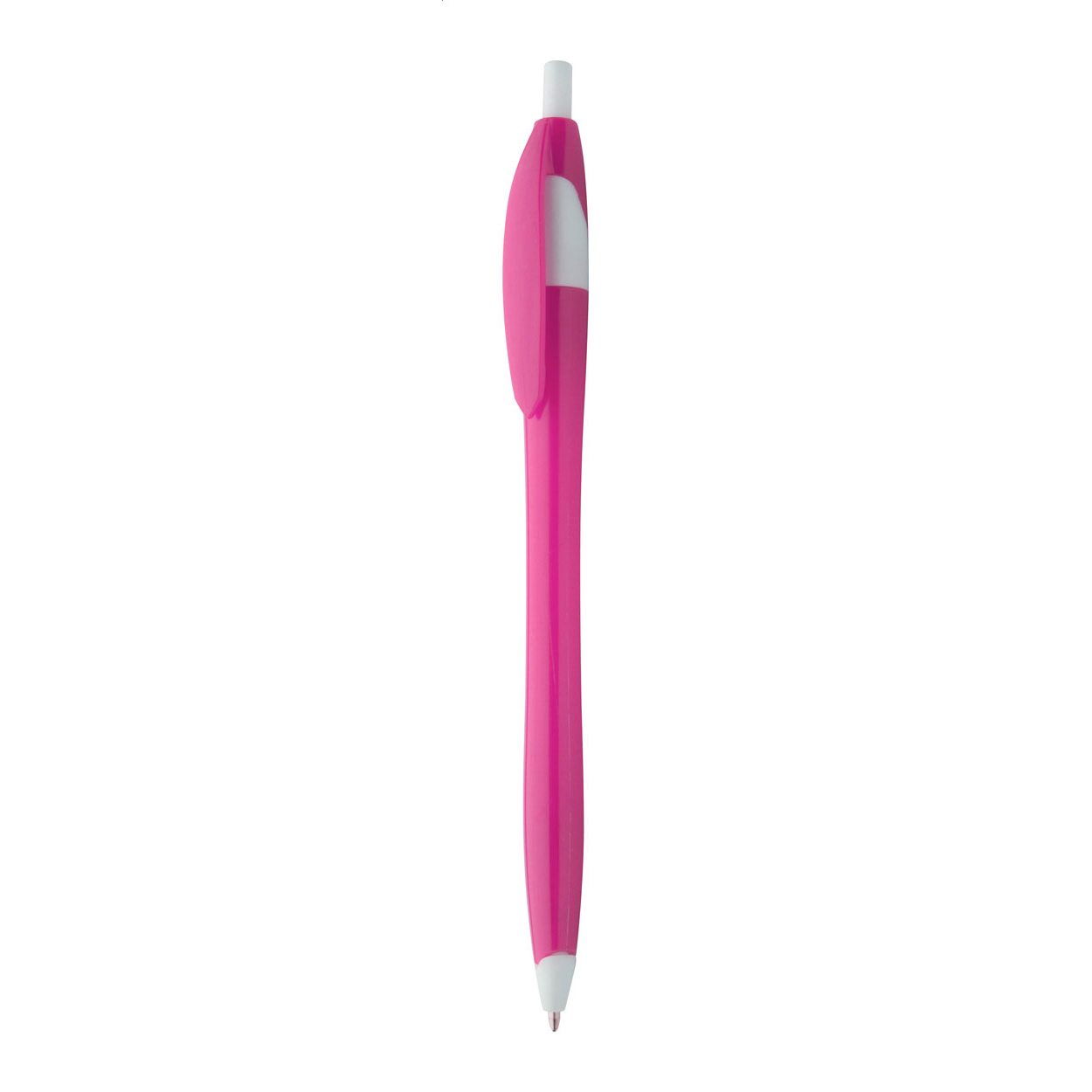 Penna a sfera in plastica con refill blu — gadget promozionale personalizzabile con il tuo logo