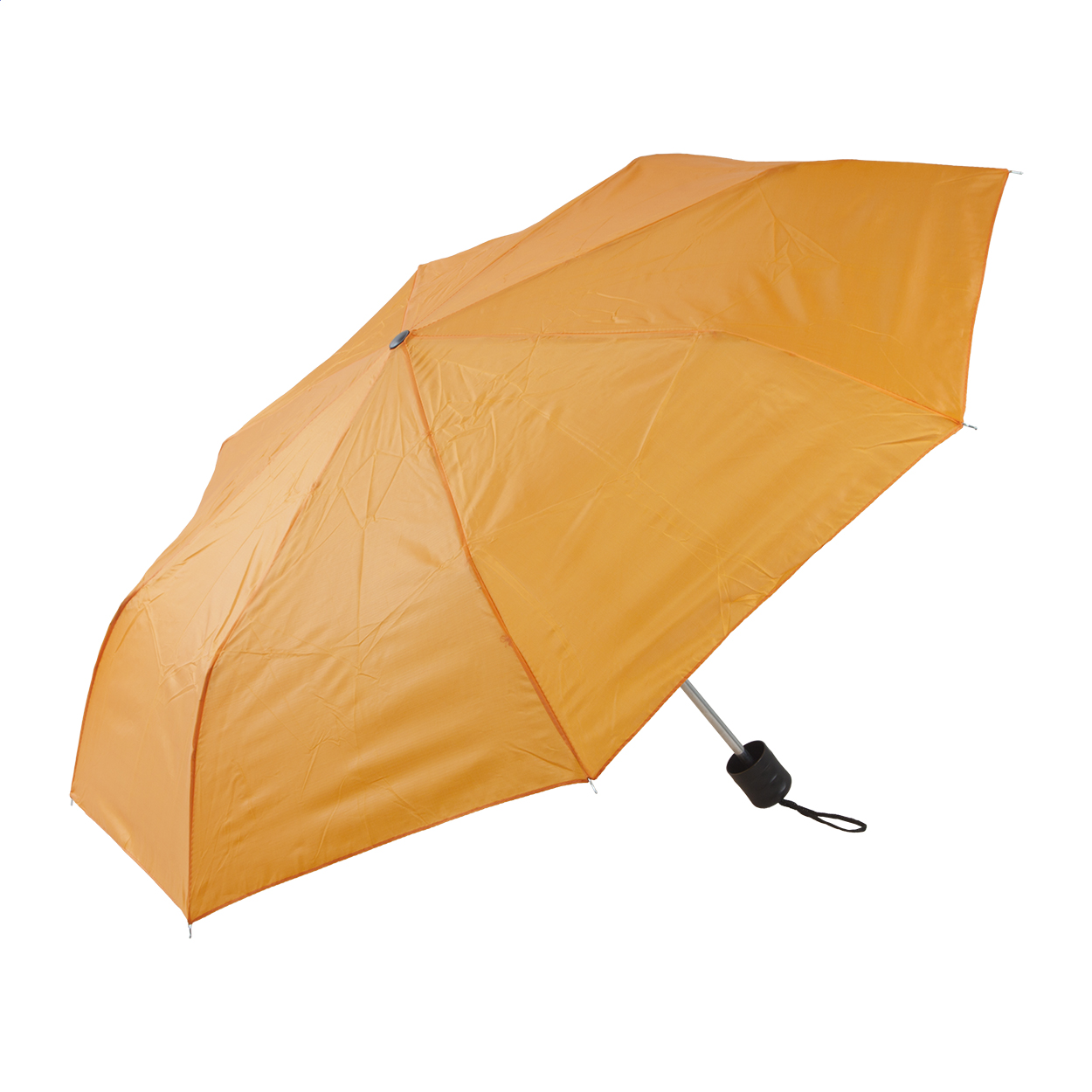 Ombrello pieghevole manuale con 8 pannelli, struttura e stecche in metallo con fodera coordinata — gadget promozionale personalizzabile con il tuo logo