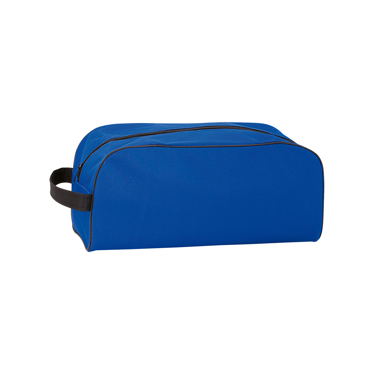 Porta scarpe in poliestere 600D con chiusura zip — gadget promozionale personalizzabile con il tuo logo