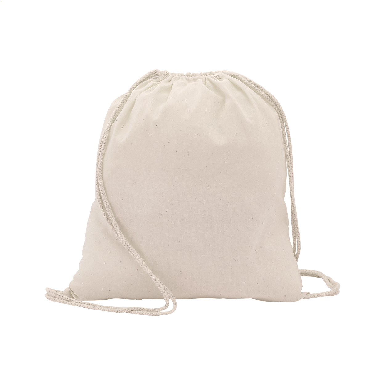 Sacca in cotone con chiusura a coulisse — gadget promozionale personalizzabile con il tuo logo