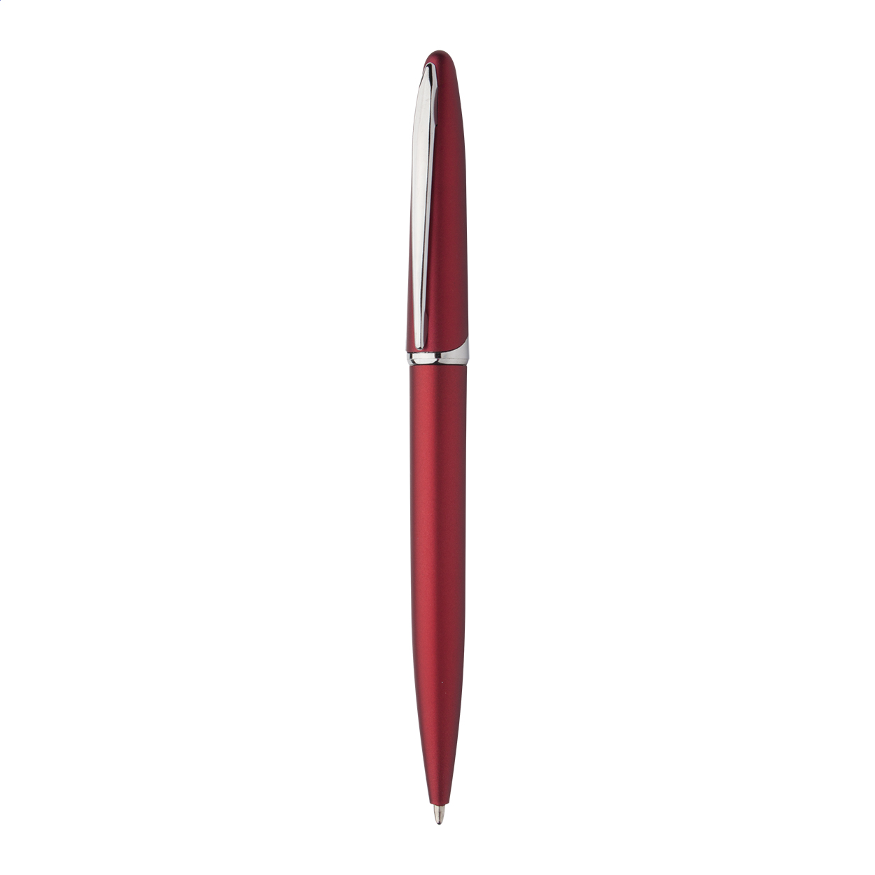 Penna a sfera in plastica colorata, con refill blu — gadget promozionale personalizzabile con il tuo logo