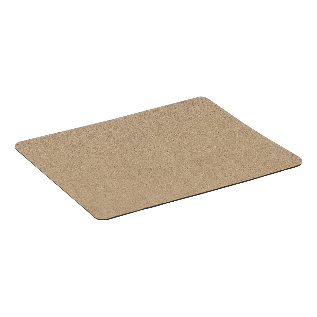 Tappetino mouse in sughero naturale con base in silicone — gadget promozionale personalizzabile con il tuo logo