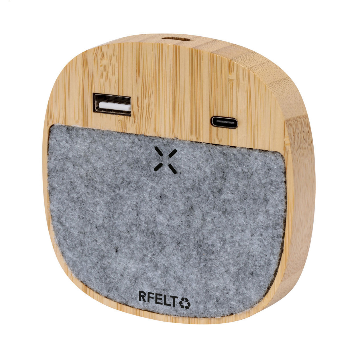 Caricatore wireless — gadget promozionale personalizzabile con il tuo logo