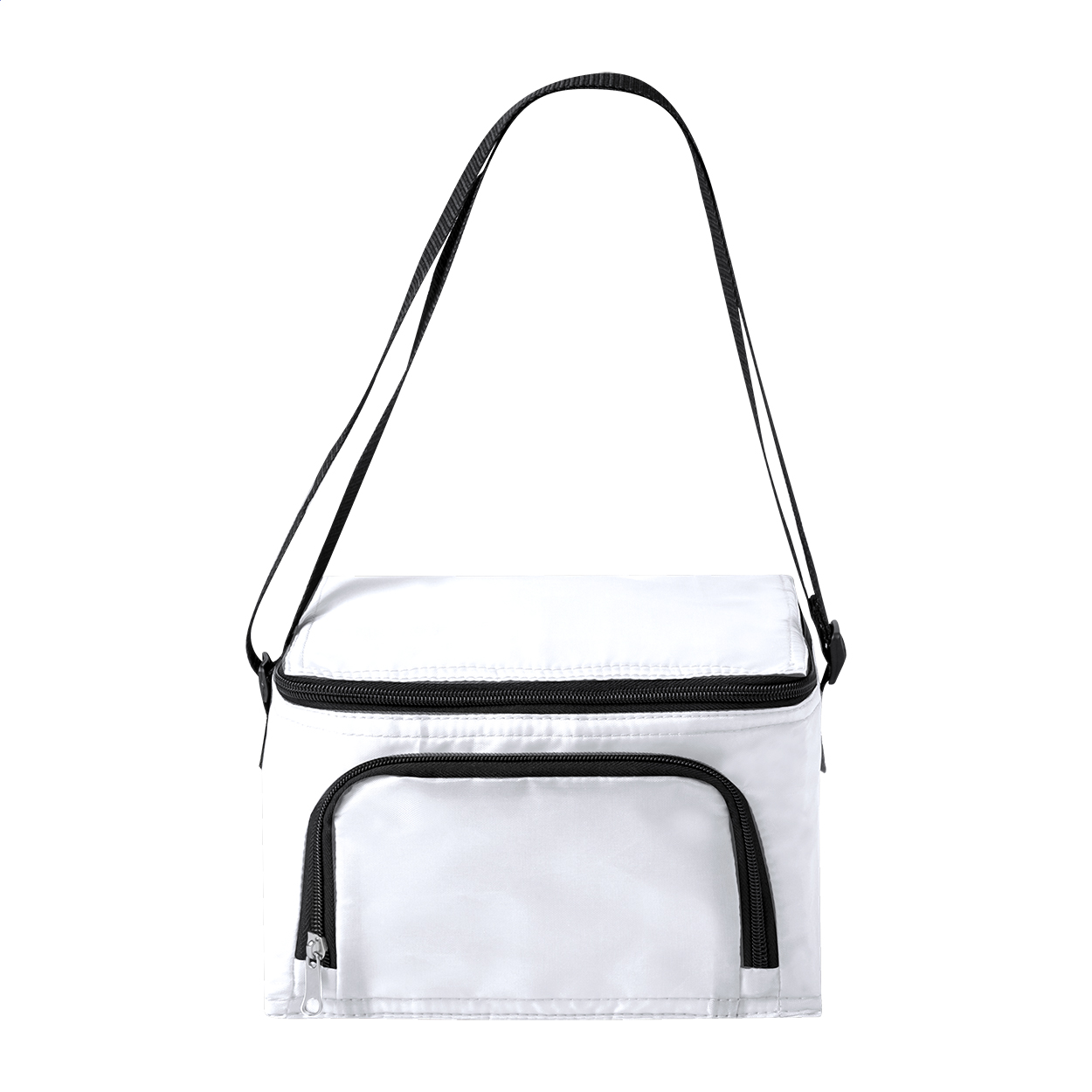 Borsa termica in poliestere 210D per 6 lattine da 330ml — gadget promozionale personalizzabile con il tuo logo