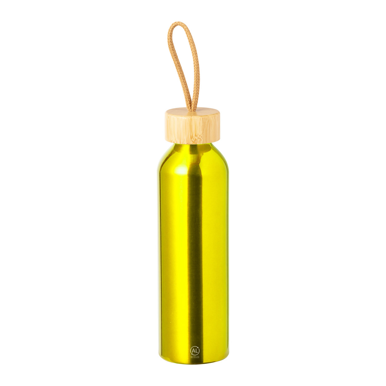 Borraccia in alluminio riciclato da 600 ml — gadget promozionale personalizzabile con il tuo logo