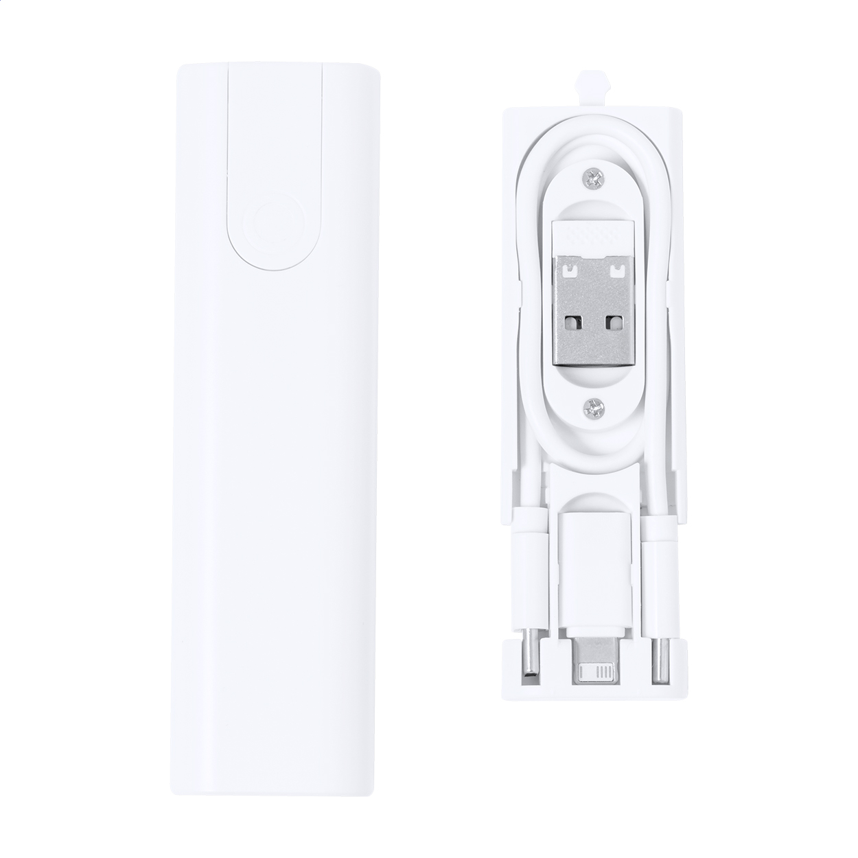 Ser cavi di ricarica USB — gadget promozionale personalizzabile con il tuo logo