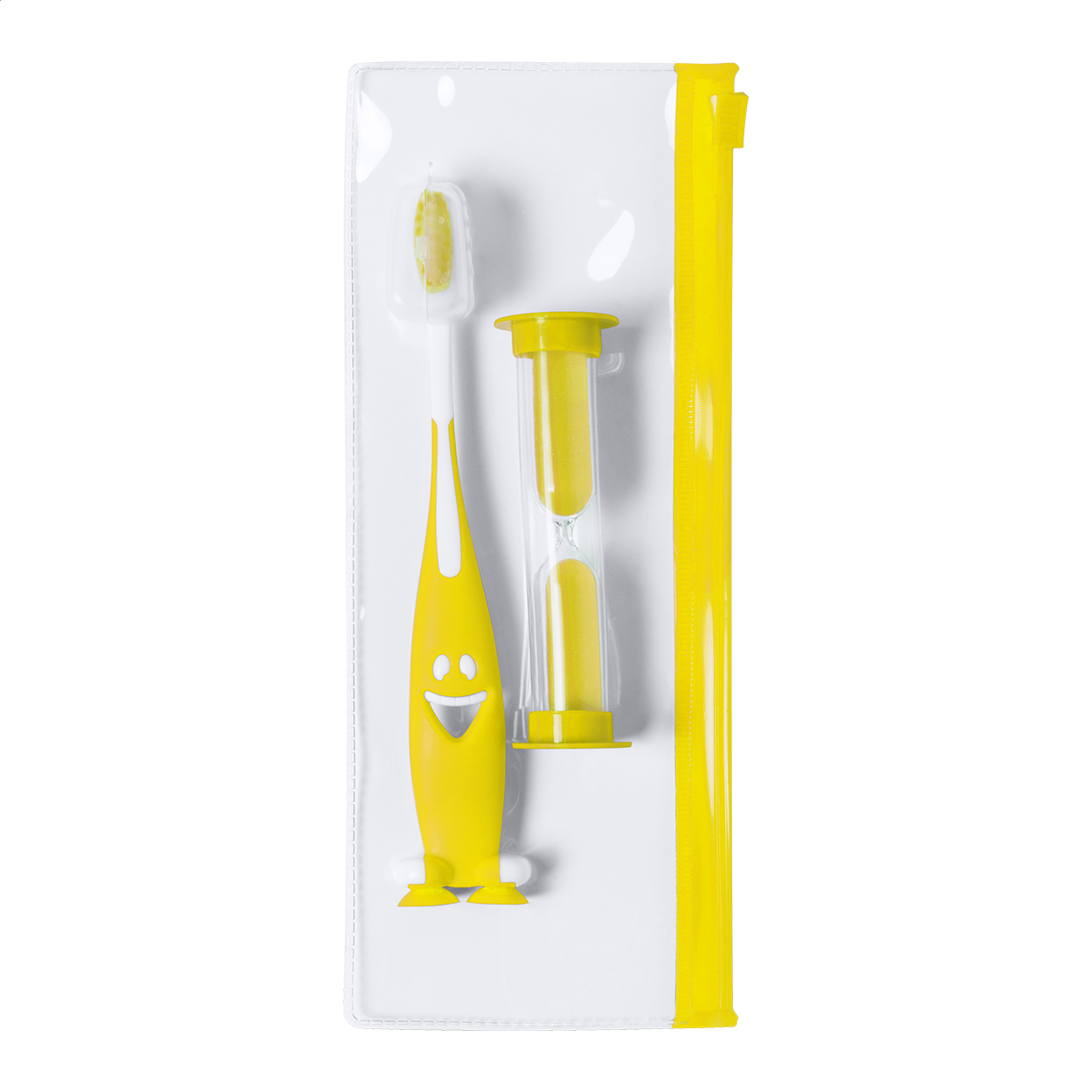set spazzolino da denti — gadget promozionale personalizzabile con il tuo logo