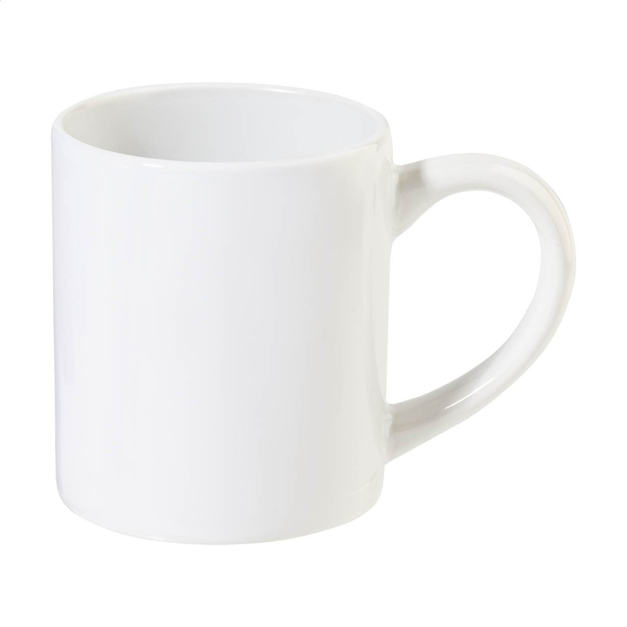Tazza mug in ceramica bianca da 230 ml — gadget promozionale personalizzabile con il tuo logo