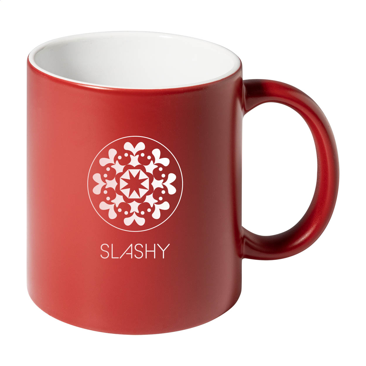 Tazza mug in ceramica colorata da 350 ml — gadget promozionale personalizzabile con il tuo logo