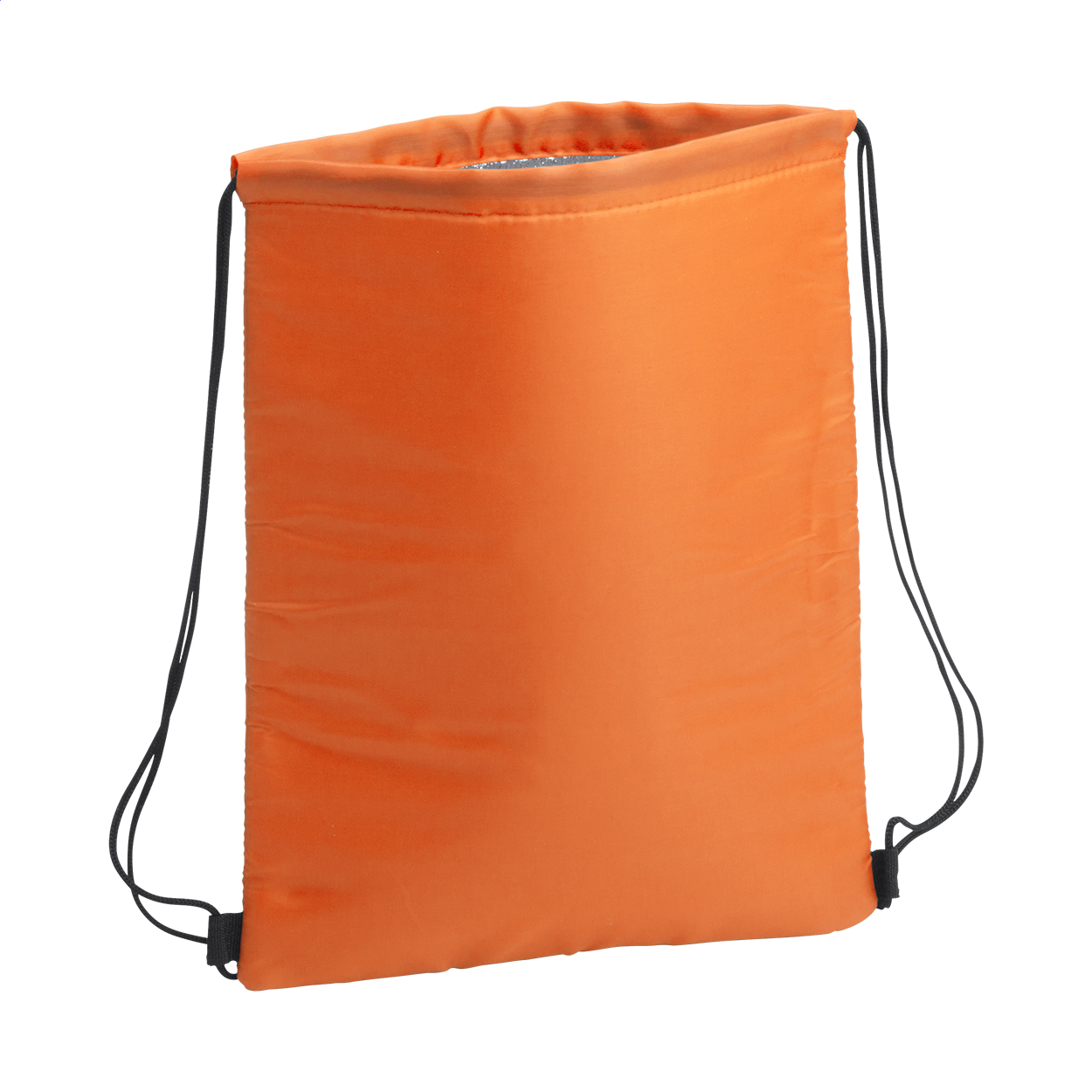 Sacca termica con chiusura a coulisse ed imbottitura in alluminio — gadget promozionale personalizzabile con il tuo logo