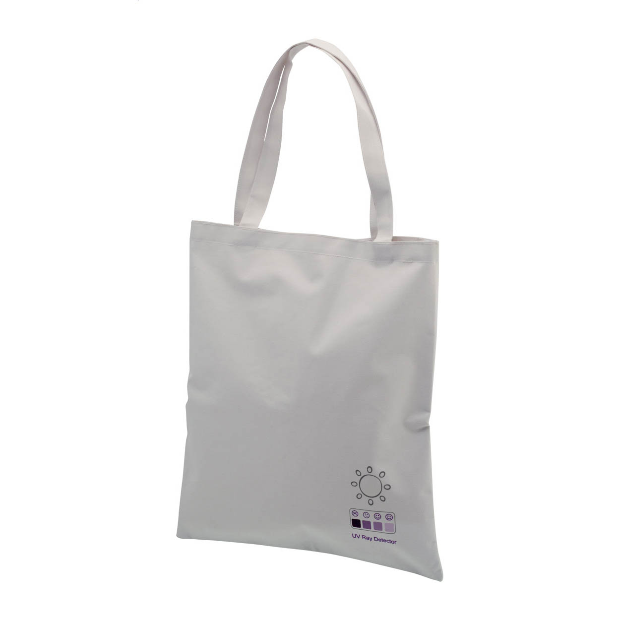 Borsa da spiaggia in poliestere 600D con misuratore UV — gadget promozionale personalizzabile con il tuo logo