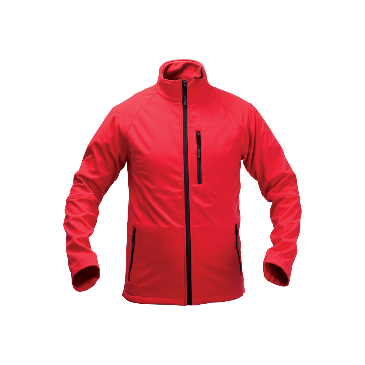 Softshell 300 g/m² con cerniera e 3 tasche, 94% poliestere - 6% elastan — gadget promozionale personalizzabile con il tuo logo