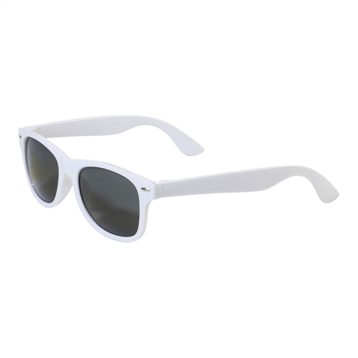 Occhiali da sole in plastica con protezione UV 400 — gadget promozionale personalizzabile con il tuo logo