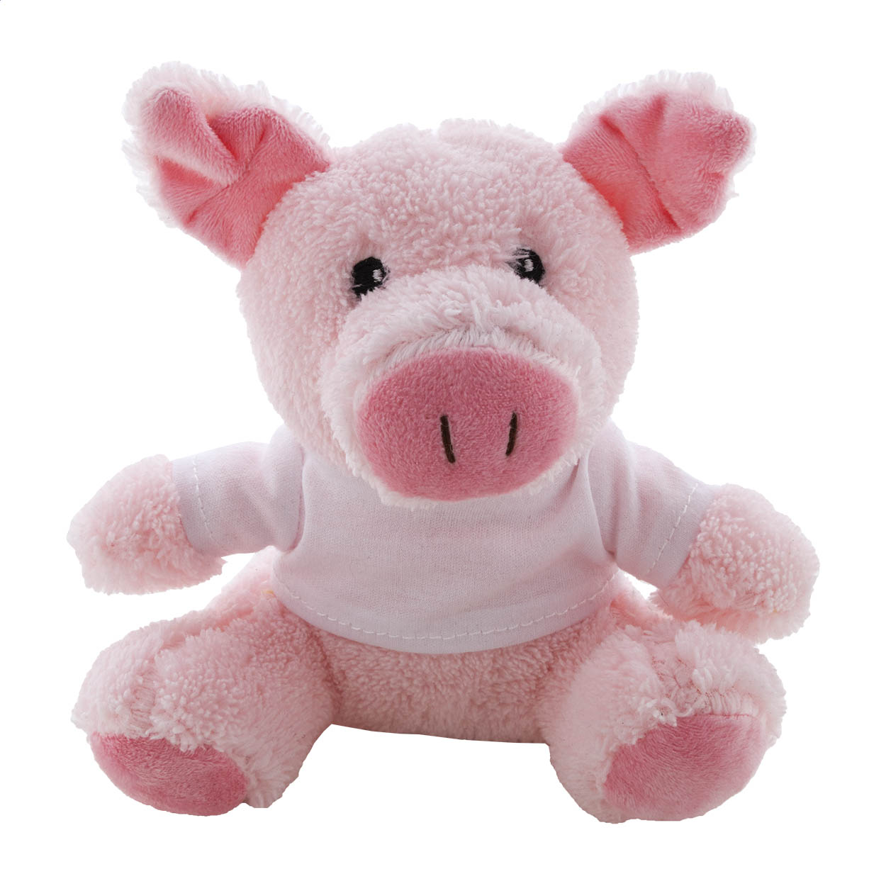 Peluche in RPET, maialino — gadget promozionale personalizzabile con il tuo logo
