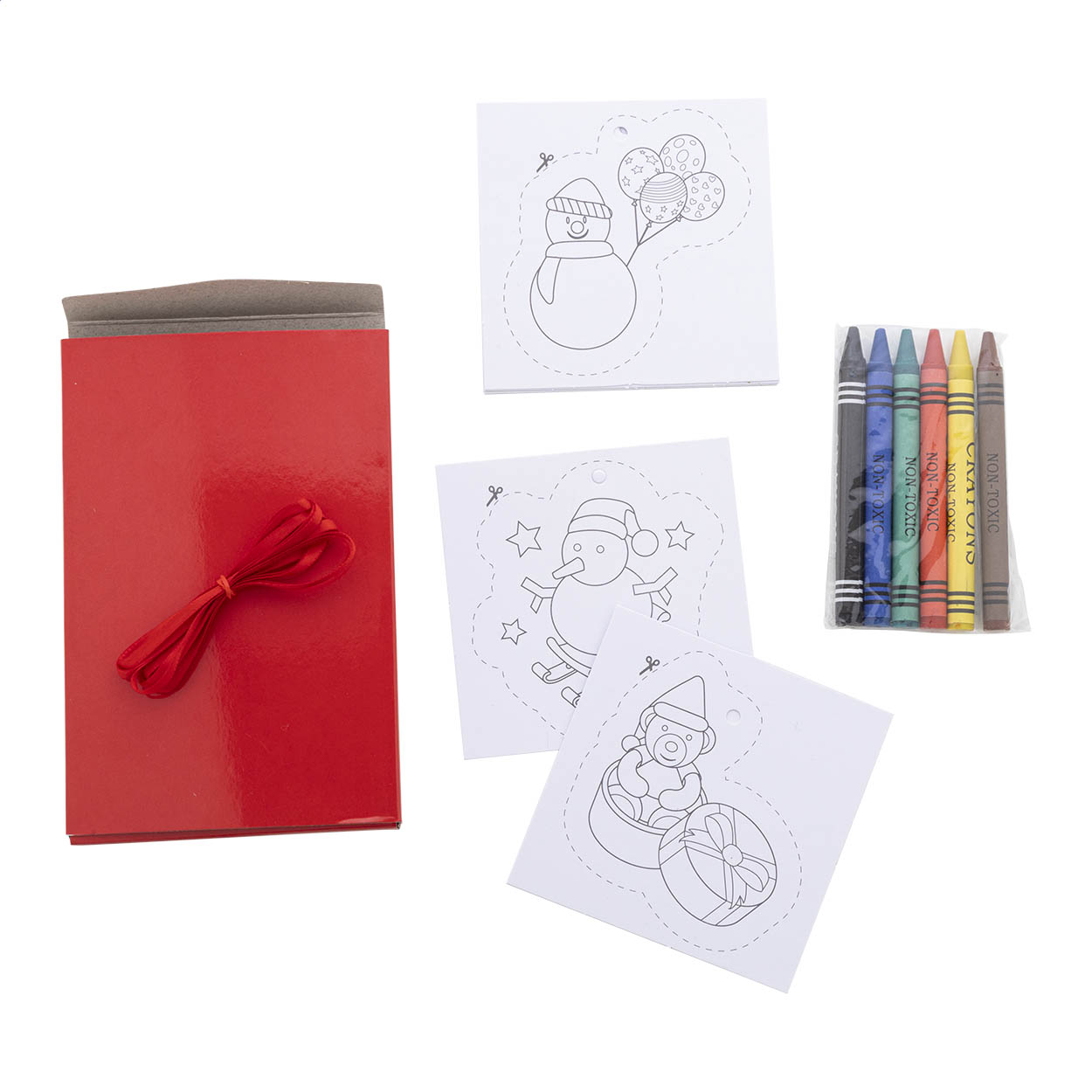 Set per colorare natalizio — gadget promozionale personalizzabile con il tuo logo