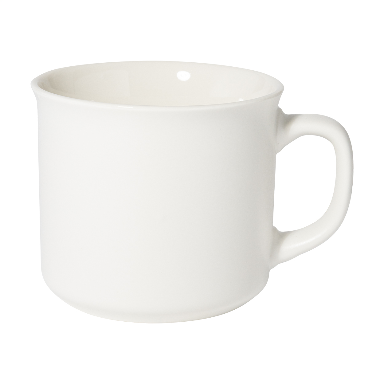 Tazza mug in ceramica vintage da 300 ml — gadget promozionale personalizzabile con il tuo logo