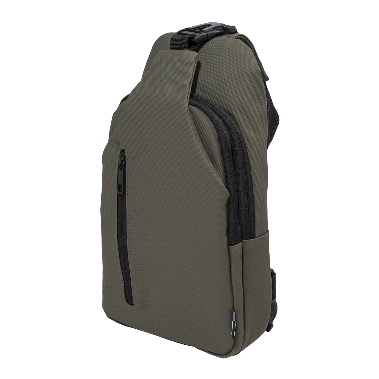 Borsa a tracolla in RPET — gadget promozionale personalizzabile con il tuo logo