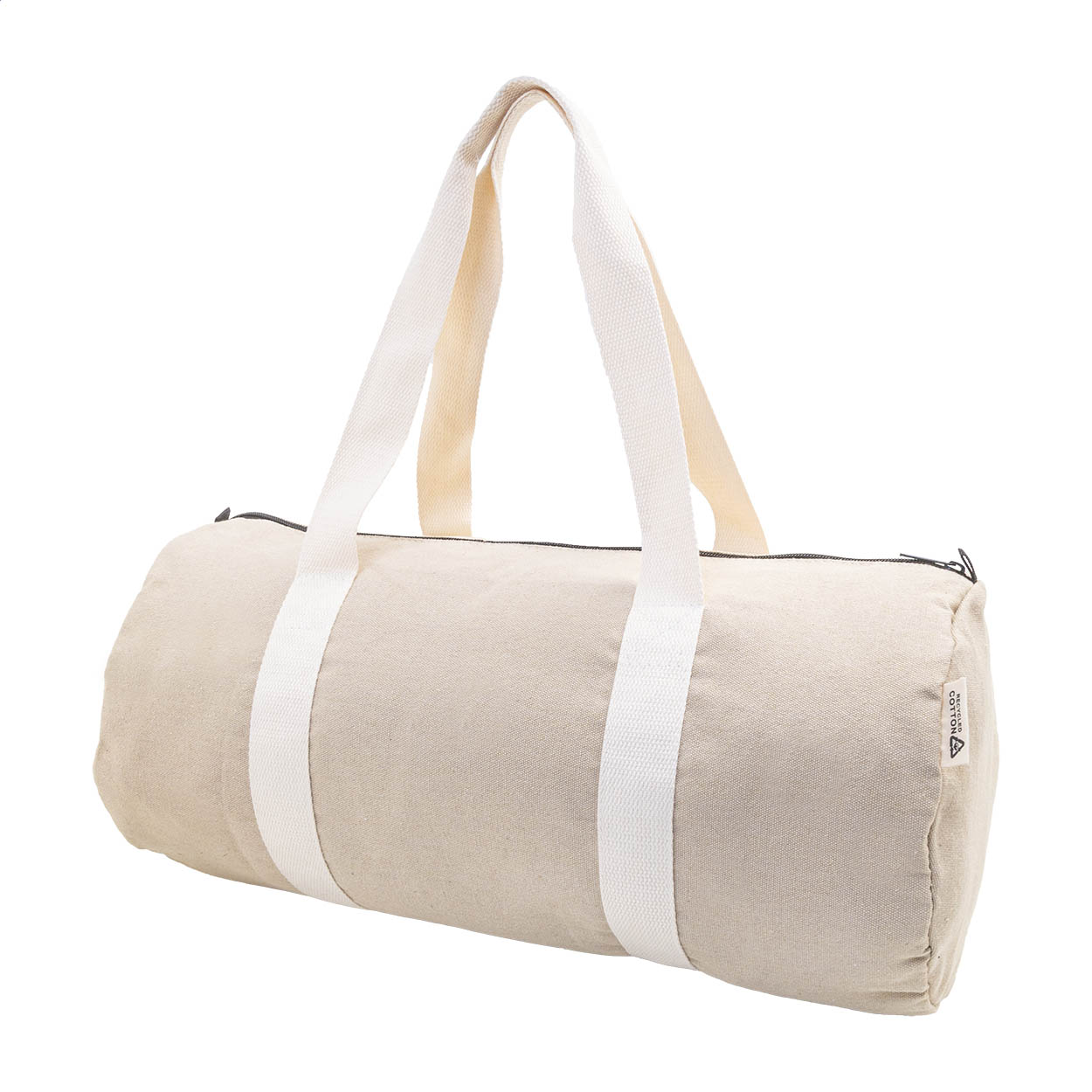 Borsa sportiva in tessuto riciclato — gadget promozionale personalizzabile con il tuo logo