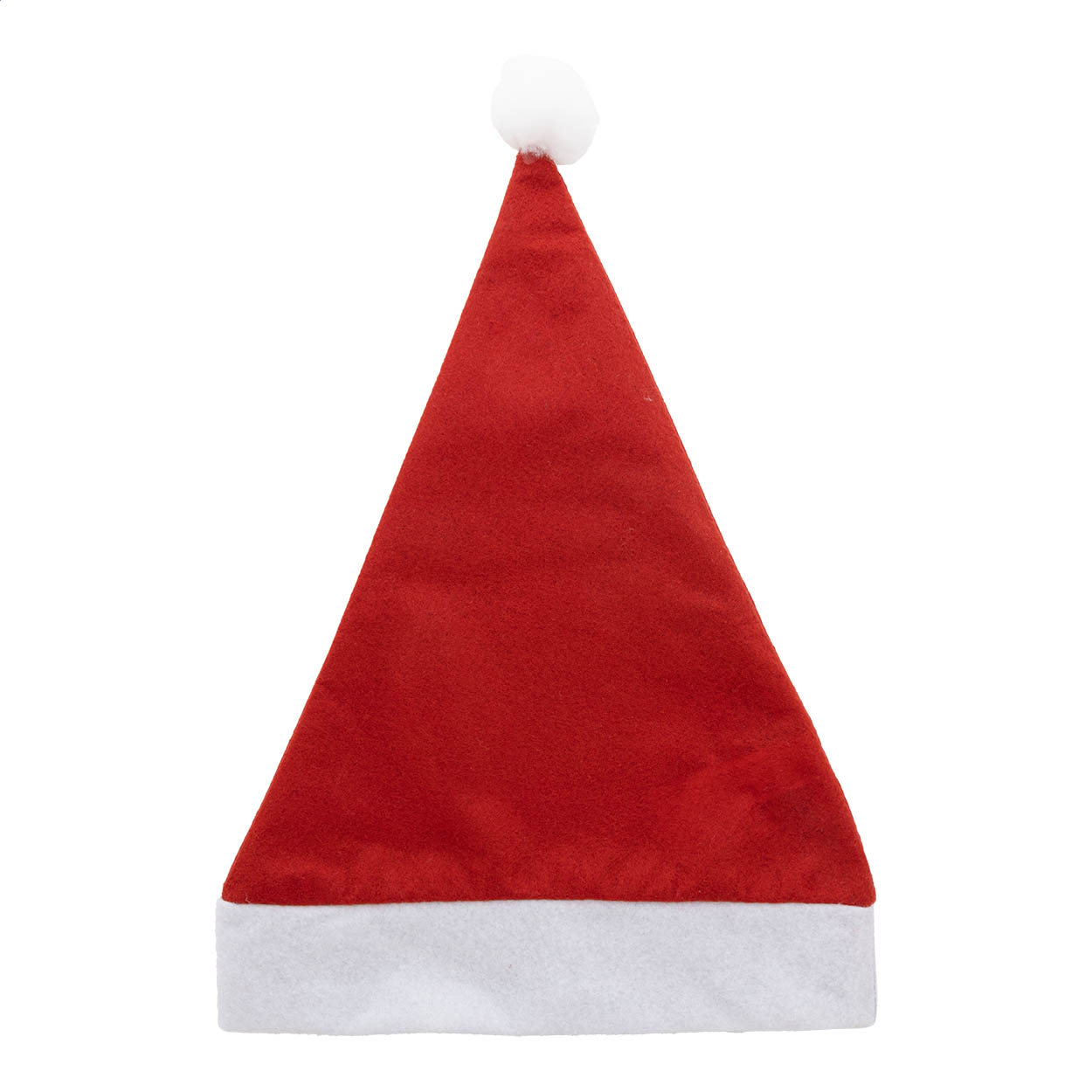 Cappello Babbo Natale in RPET per bambini — gadget promozionale personalizzabile con il tuo logo