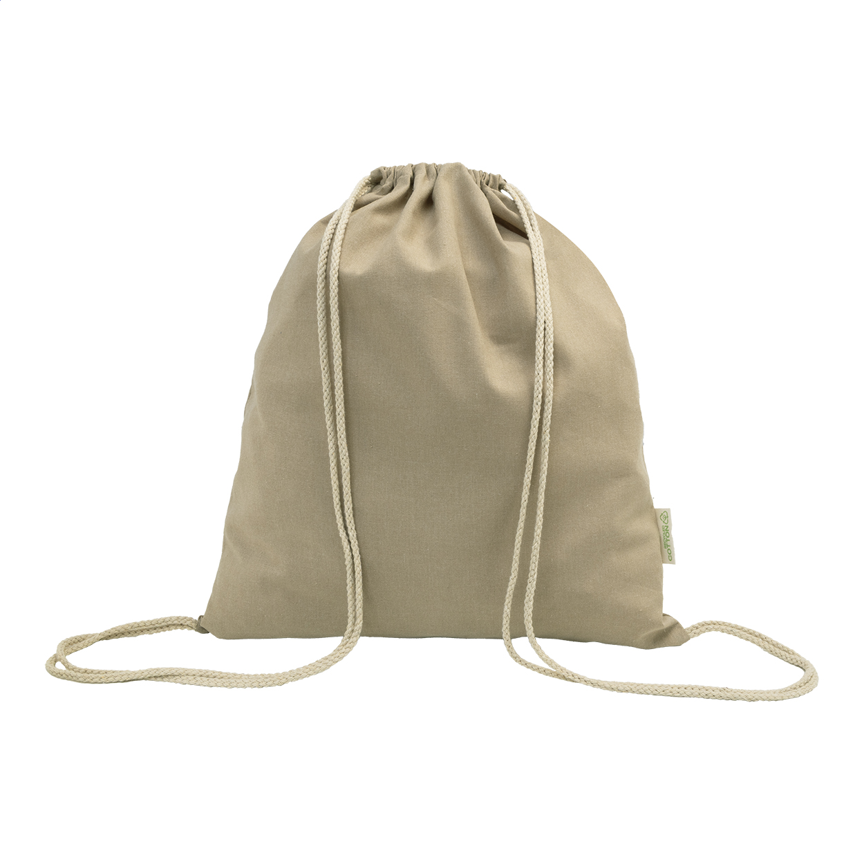 Saca in cotone riciclato — gadget promozionale personalizzabile con il tuo logo
