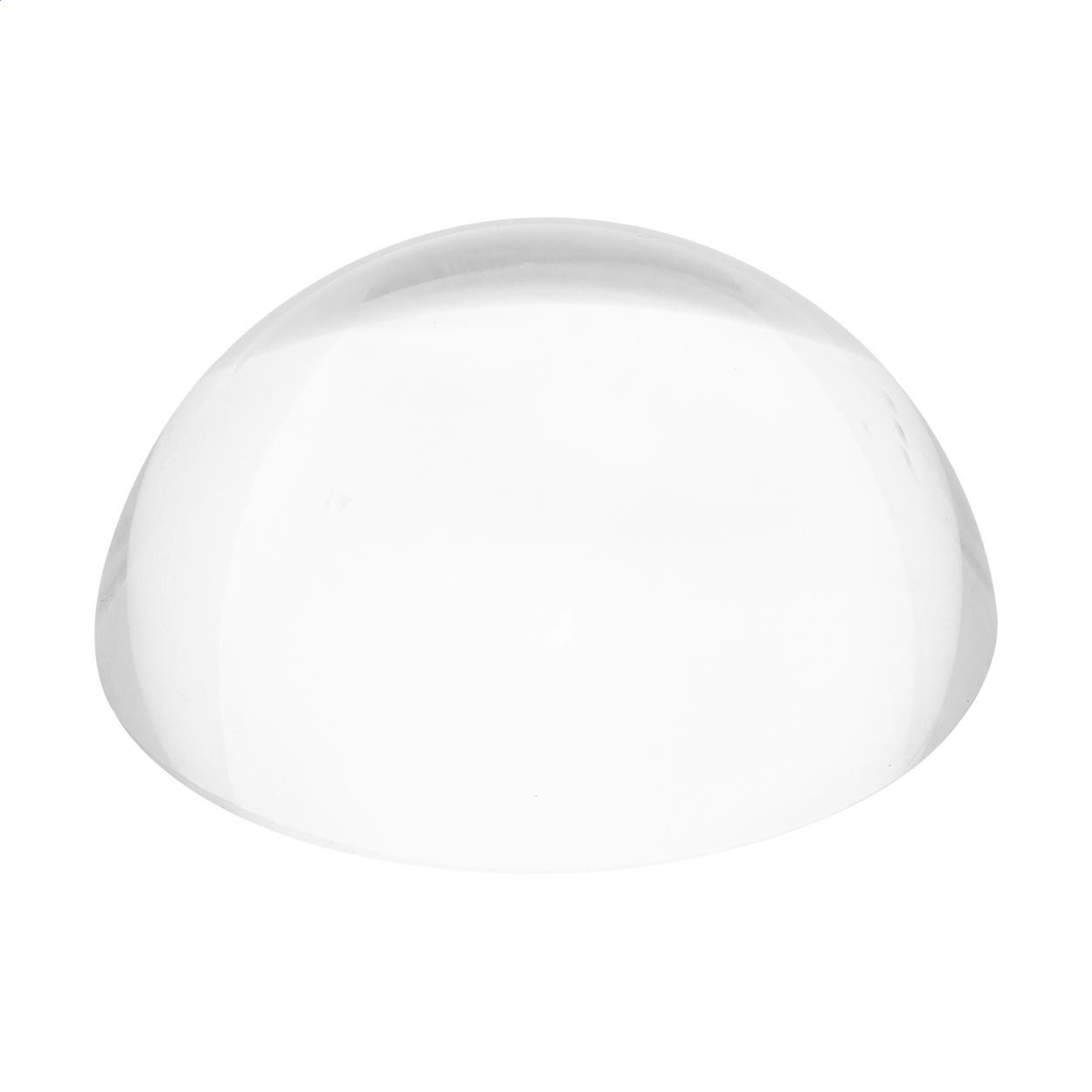 Fermacarte e lente d'ingrandimento a forma di cupola in vetro — gadget promozionale personalizzabile con il tuo logo