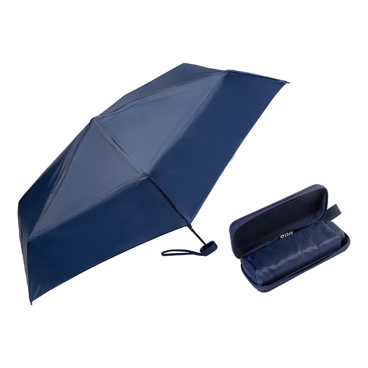 Mini ombrello in RPET — gadget promozionale personalizzabile con il tuo logo