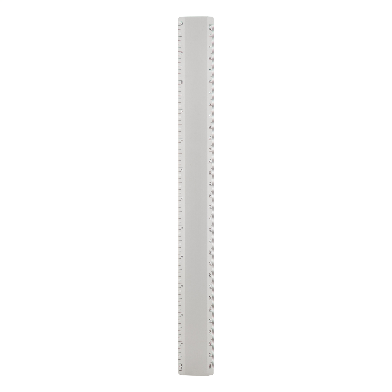 Righello in alluminio da 30 cm — gadget promozionale personalizzabile con il tuo logo
