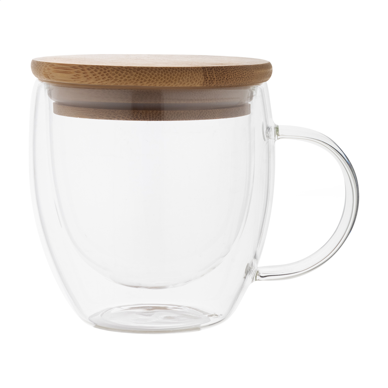Tazza termica in vetro borosilicato — gadget promozionale personalizzabile con il tuo logo