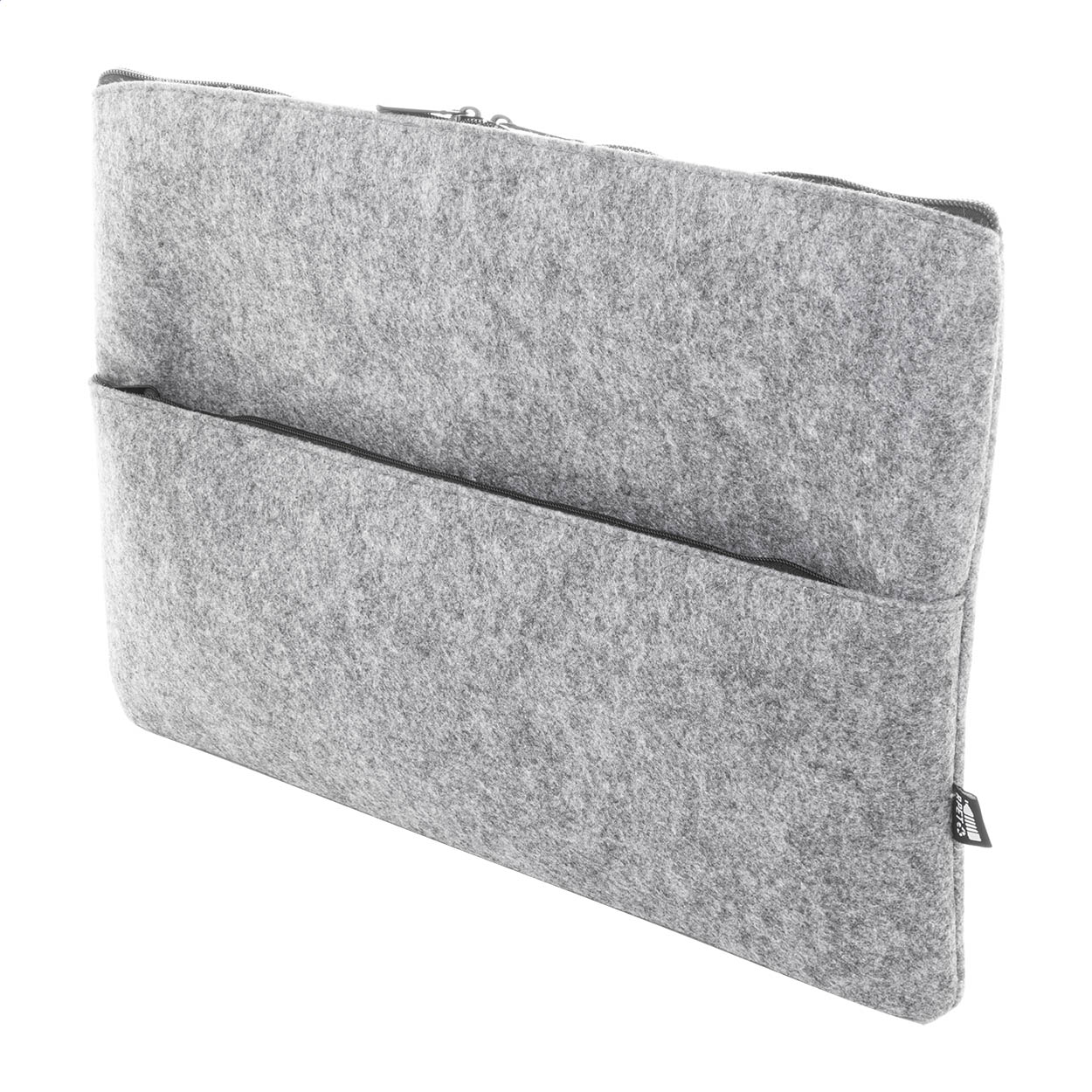 Borsa porta computer in feltro RPET — gadget promozionale personalizzabile con il tuo logo