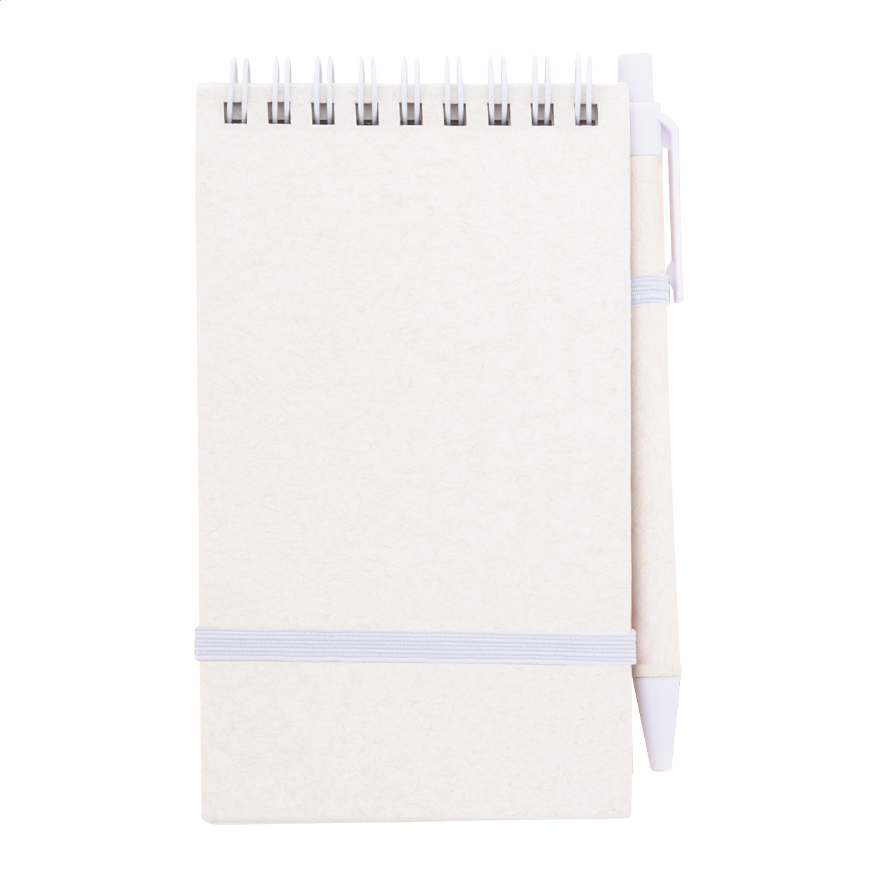 Quaderno in riciclato cartone per il latte — gadget promozionale personalizzabile con il tuo logo