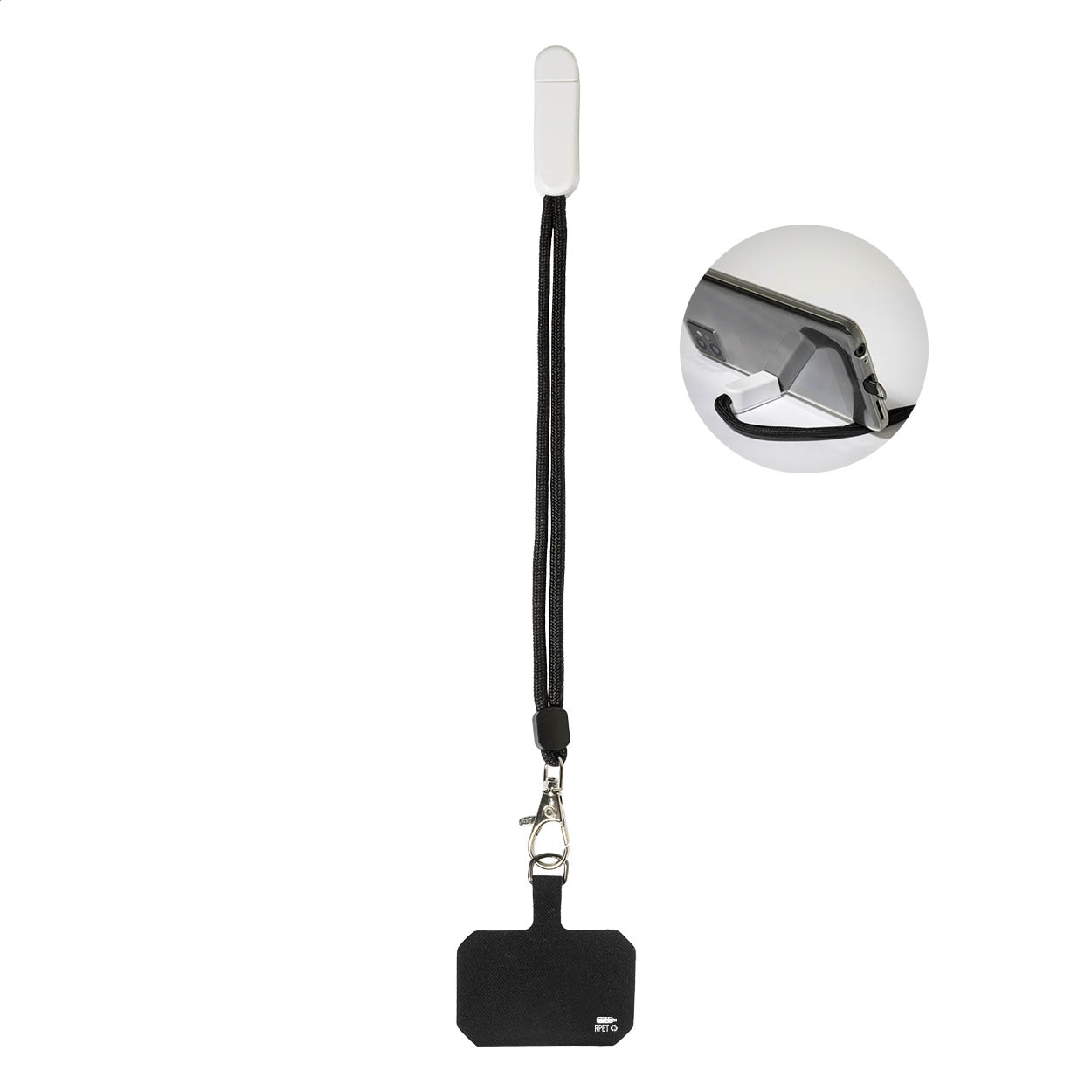 Braccialetto con supporto per cellulare — gadget promozionale personalizzabile con il tuo logo
