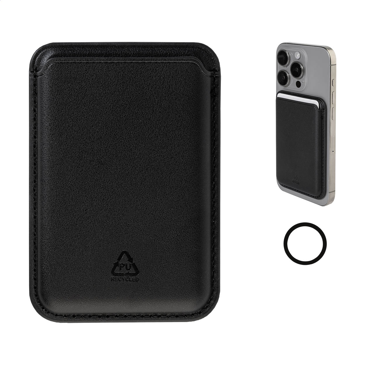 Supporto magnetico per carta di credito in RPU — gadget promozionale personalizzabile con il tuo logo
