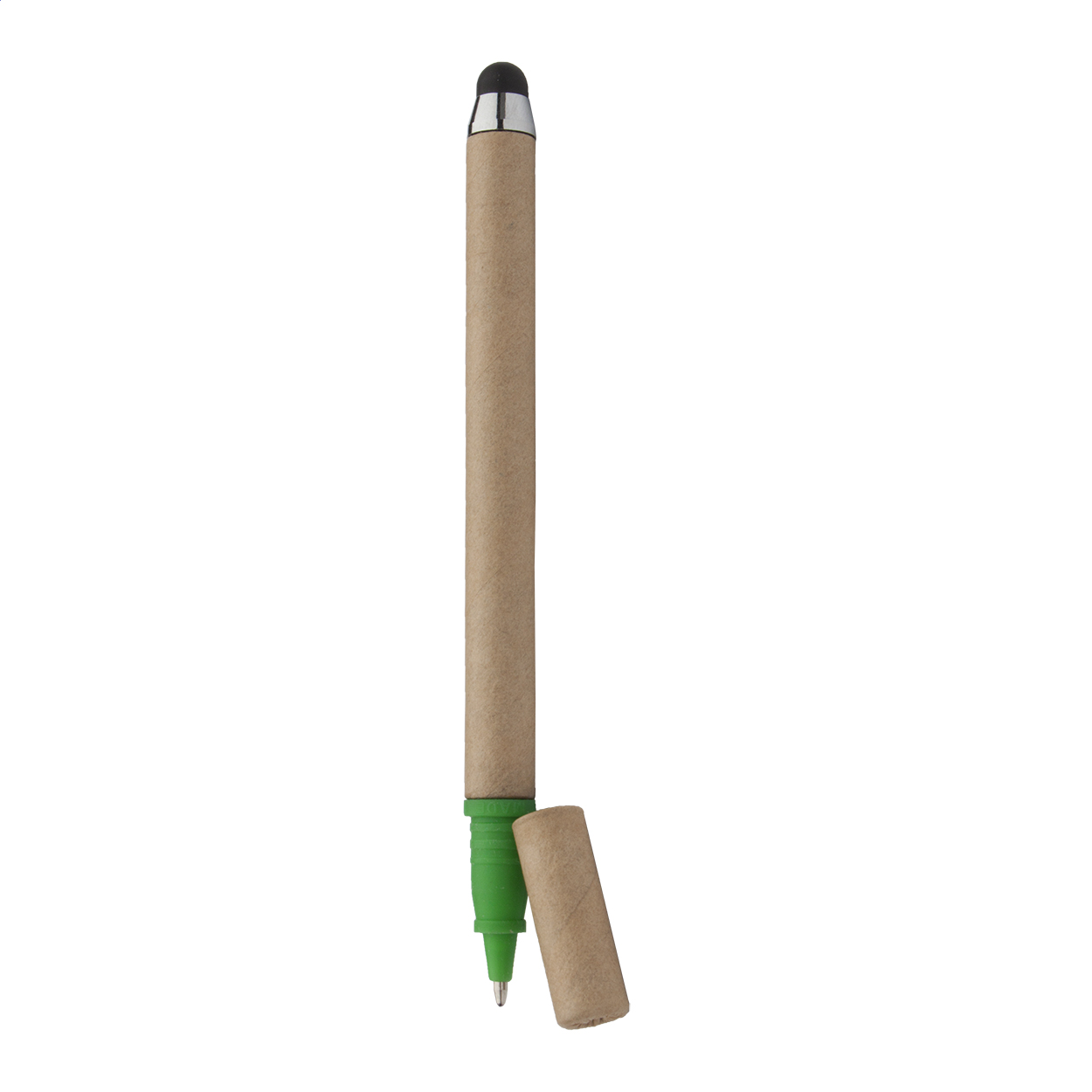 penna a sfera capacitiva in carta riciclata — gadget promozionale personalizzabile con il tuo logo
