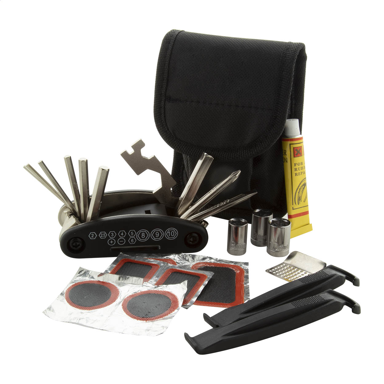 kit attrezzi per bici — gadget promozionale personalizzabile con il tuo logo
