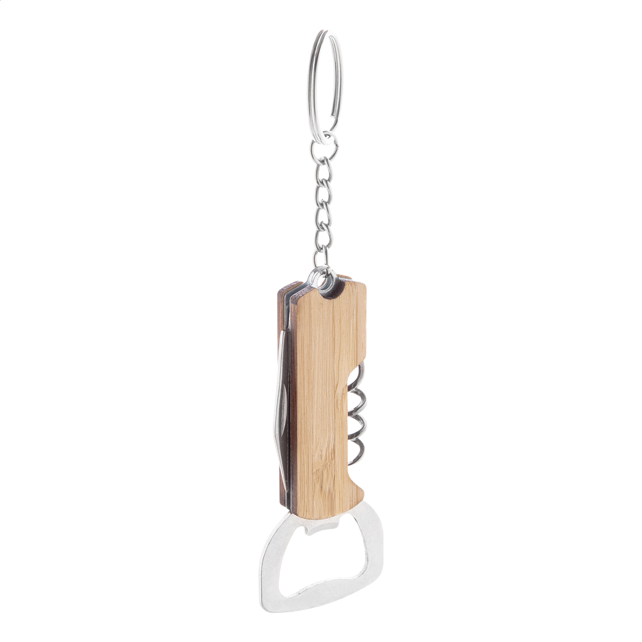 Portachiavi con apribottiglie — gadget promozionale personalizzabile con il tuo logo