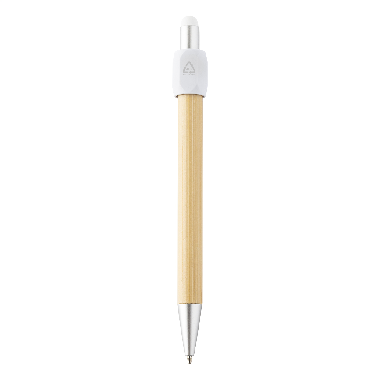 Penna a sfera con spinner — gadget promozionale personalizzabile con il tuo logo