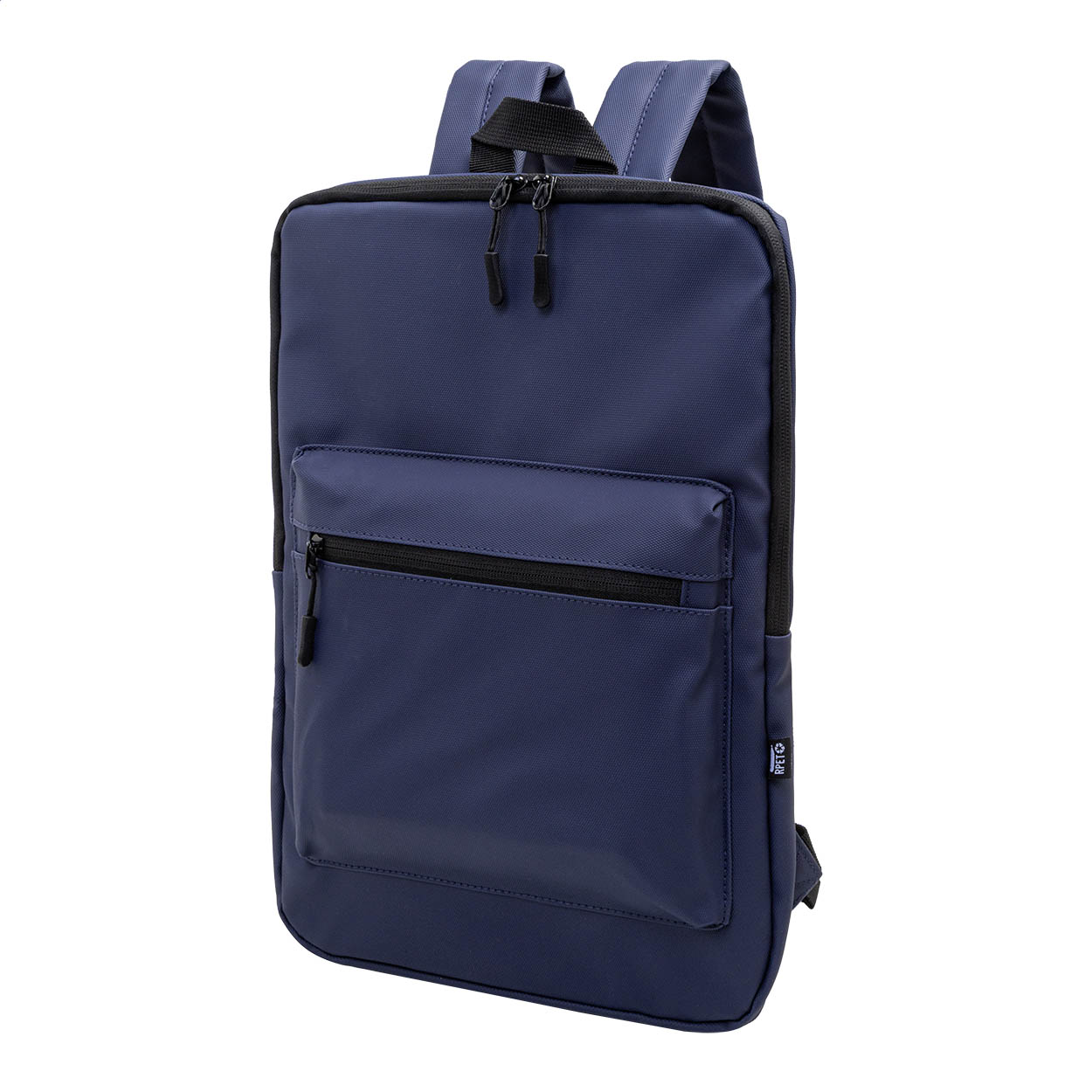 Zaino porta computer in RPET — gadget promozionale personalizzabile con il tuo logo