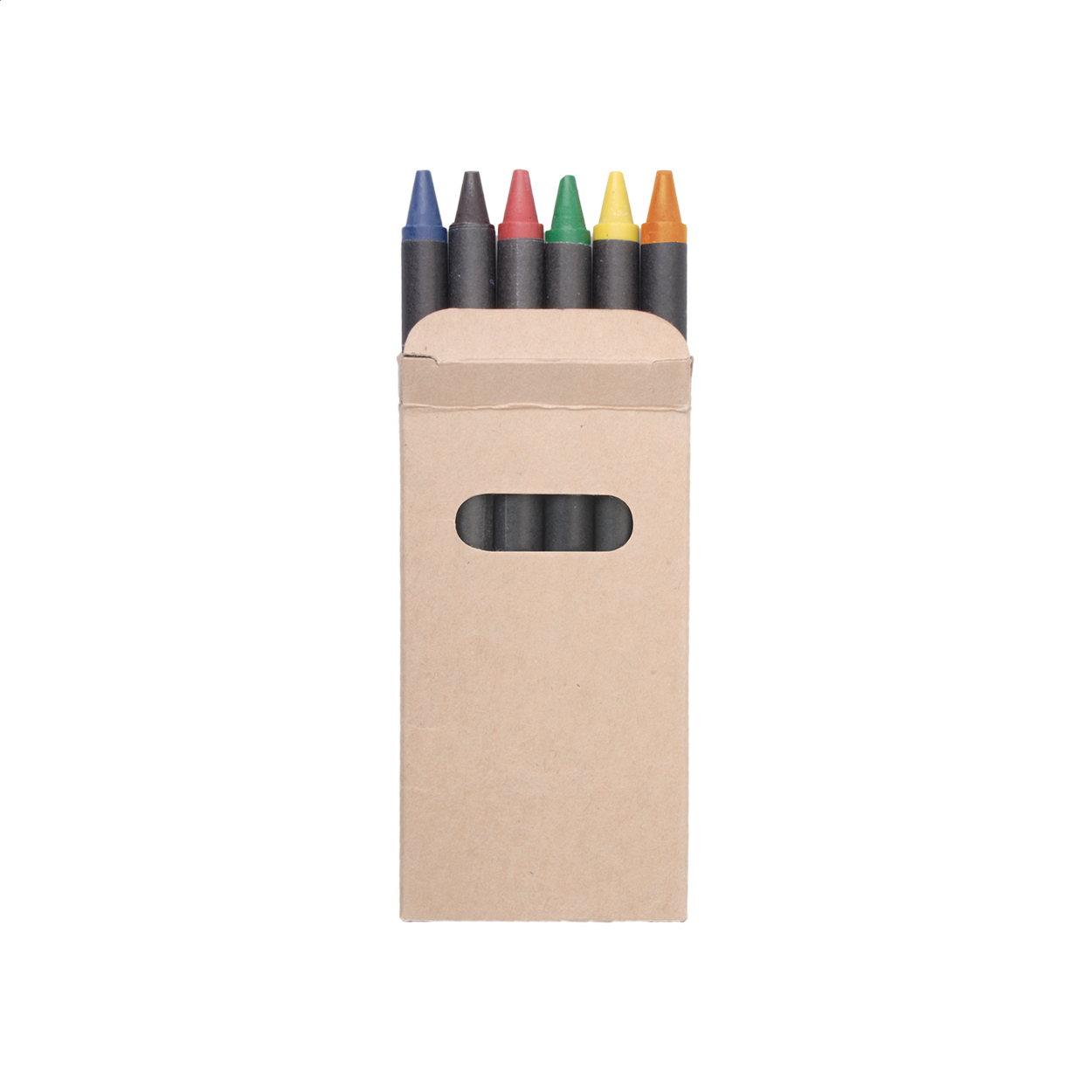 set di 6 pastelli — gadget promozionale personalizzabile con il tuo logo