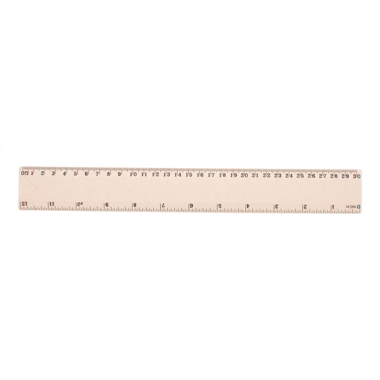 Righello da 30 cm in plastica ecologica di paglia di grano — gadget promozionale personalizzabile con il tuo logo