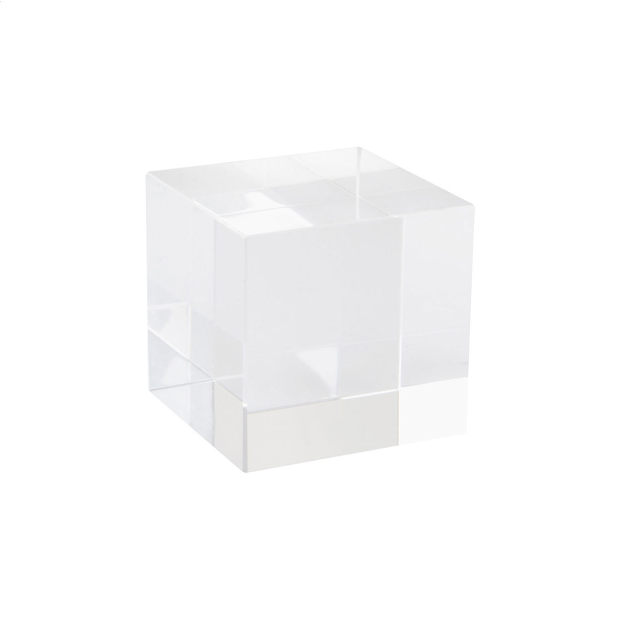cubo di vetro — gadget promozionale personalizzabile con il tuo logo