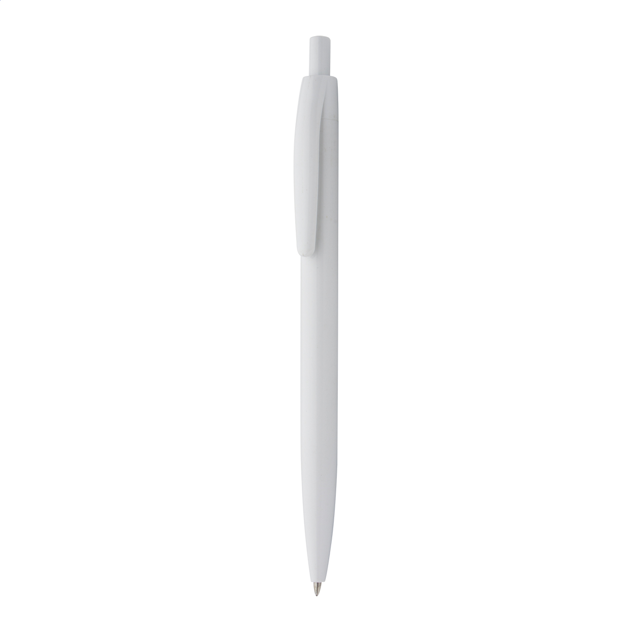 Penna a sfera in plastica colorata con refill blu — gadget promozionale personalizzabile con il tuo logo