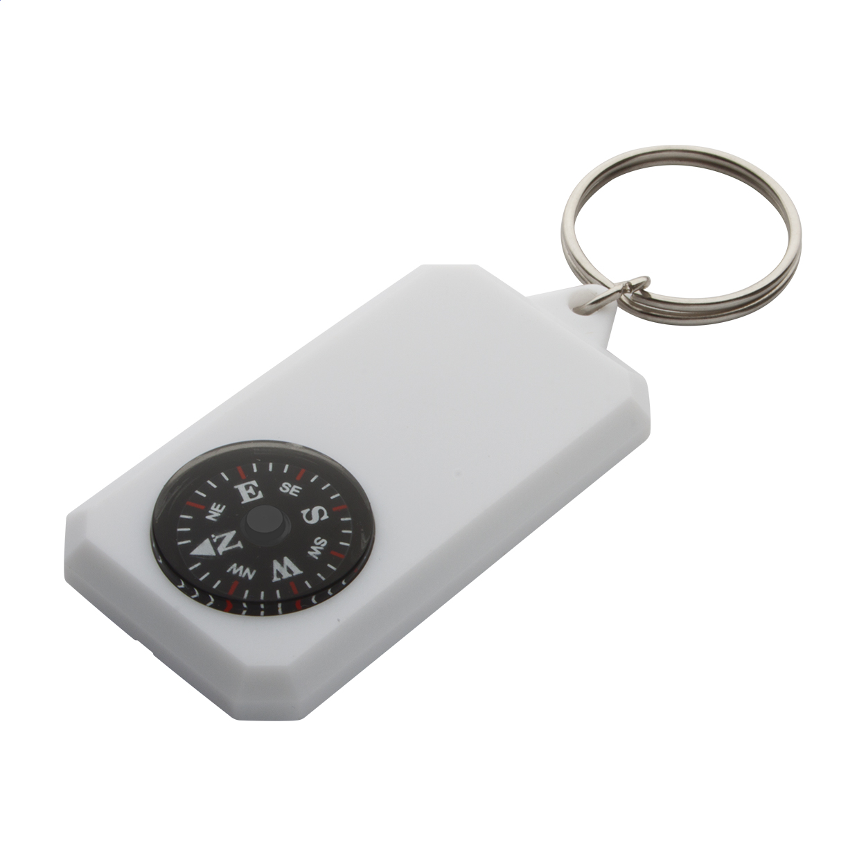 portachiavi con bussola — gadget promozionale personalizzabile con il tuo logo