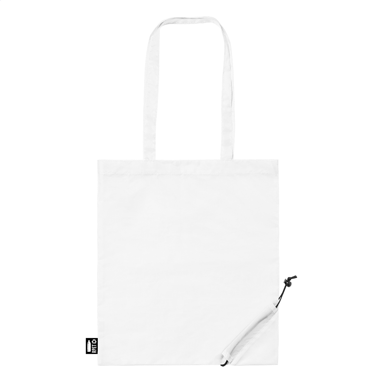 Shopper in RPET ripiegabile — gadget promozionale personalizzabile con il tuo logo