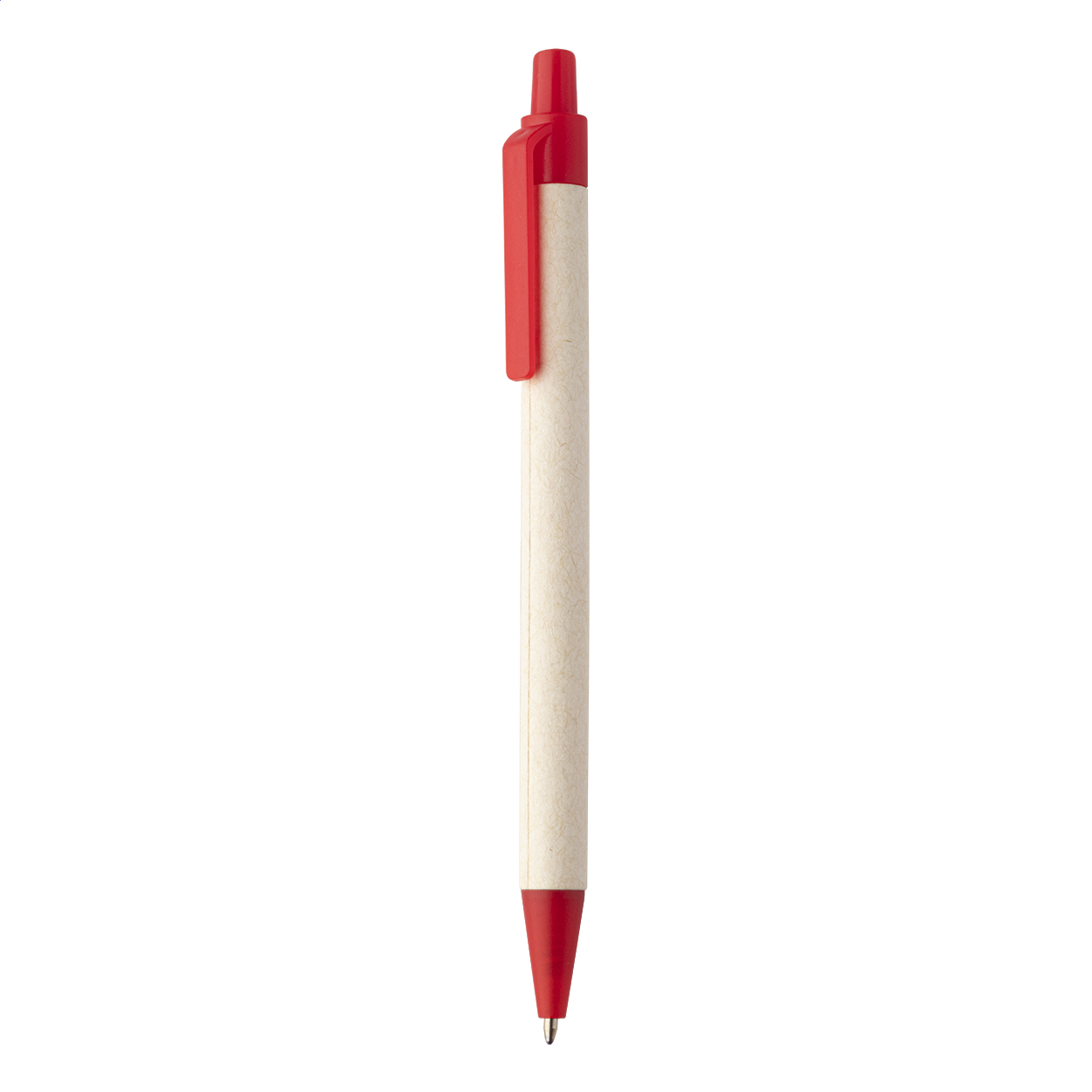 Penna a sfera in riciclato cartone per il latte — gadget promozionale personalizzabile con il tuo logo