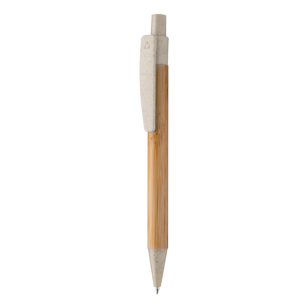 penna a sfera in bambù — gadget promozionale personalizzabile con il tuo logo