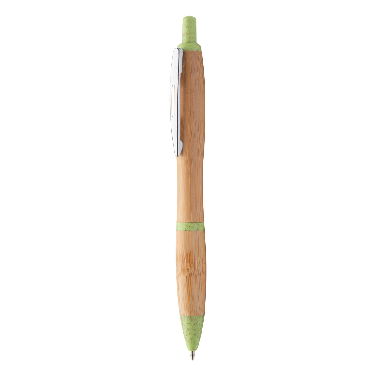 penna a sfera in bambù — gadget promozionale personalizzabile con il tuo logo