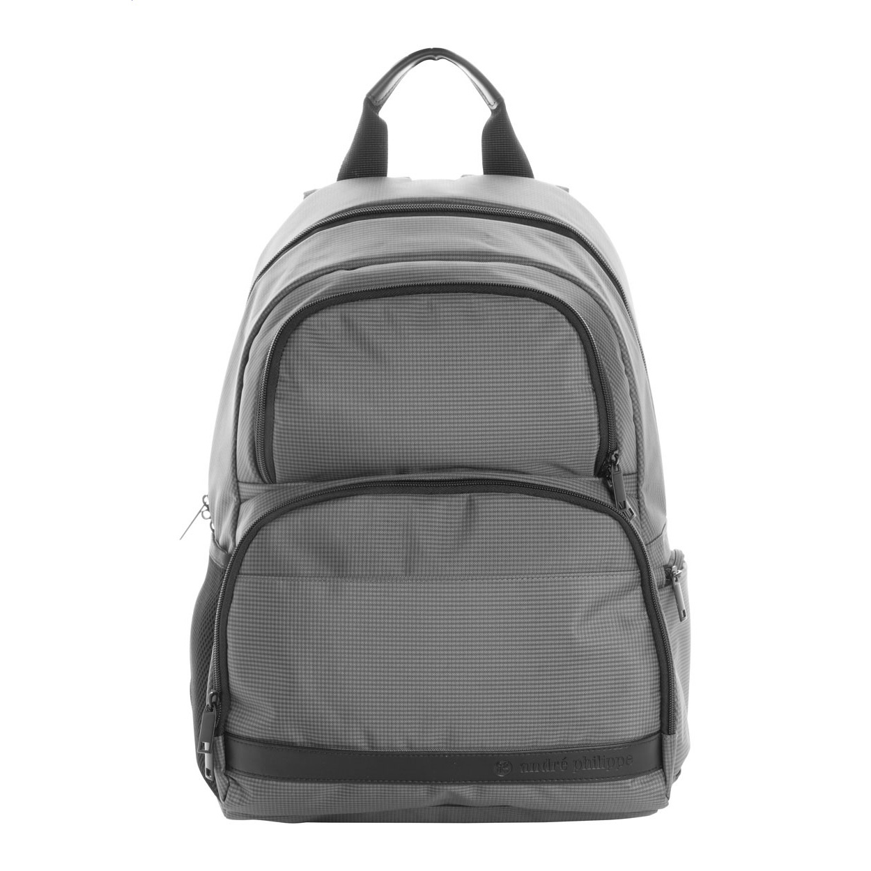 Zaino con tasche multiple e zip, scomparto imbottito per computer portatile, schienale e spallacci imbottiti — gadget promozionale personalizzabile con il tuo logo