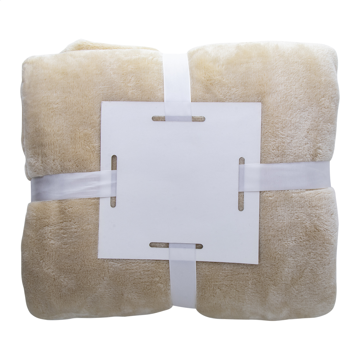 coperta in flanella — gadget promozionale personalizzabile con il tuo logo