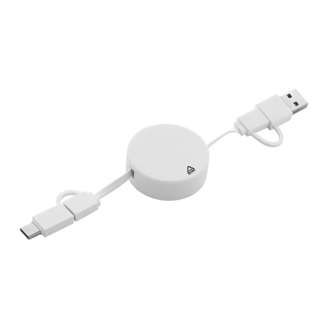 Caricatore USB C in RABS — gadget promozionale personalizzabile con il tuo logo